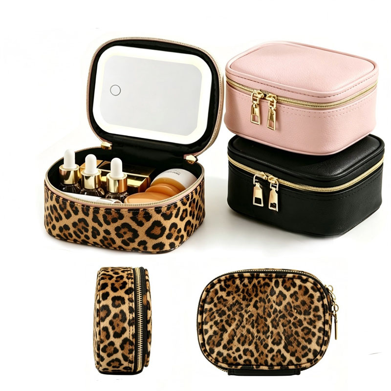Beauty Kiss Makeup - Portable LED Makeup Storage Bag With