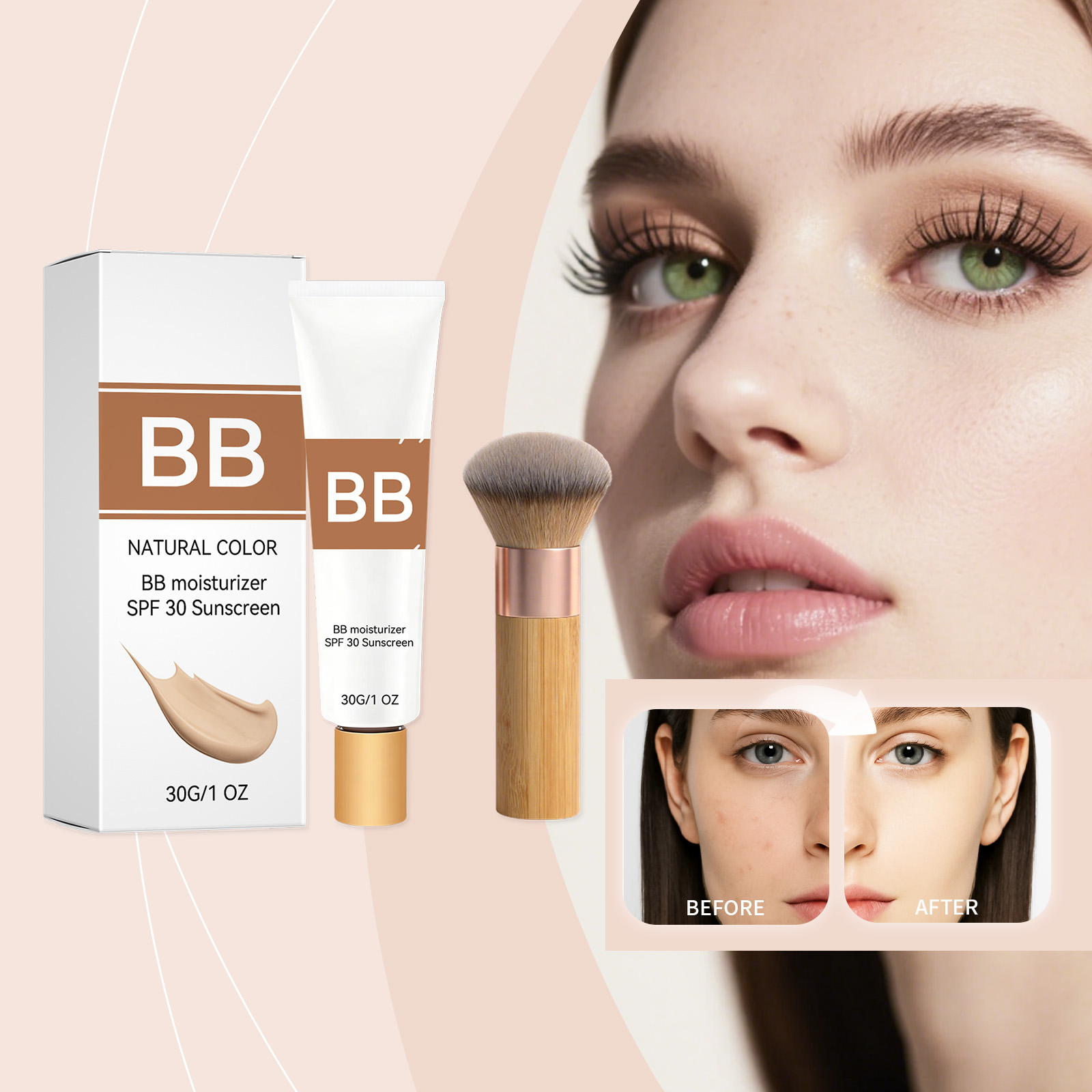 Beauty Makeup Foundation - SPF 30 Tinted Moisturizer BB Cream