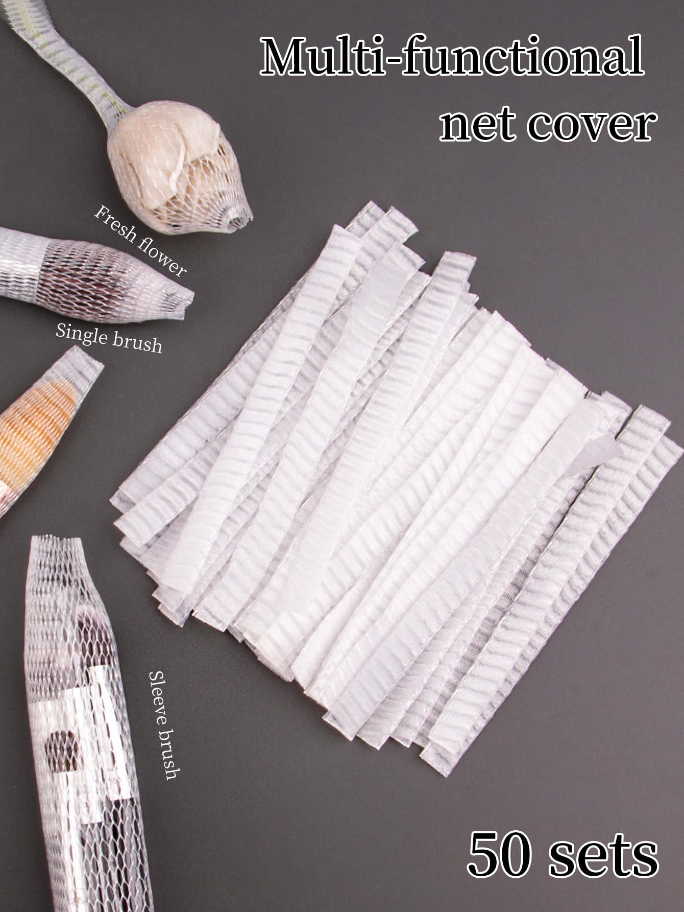Beauty Makeup Kit - 50PCS Makeup Brush Protective Mesh Set