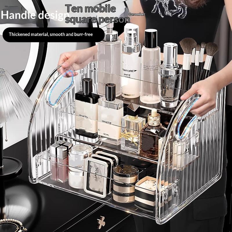 Beauty Kiss Makeup - Large Capacity Transparent Acrylic Makeup Storage