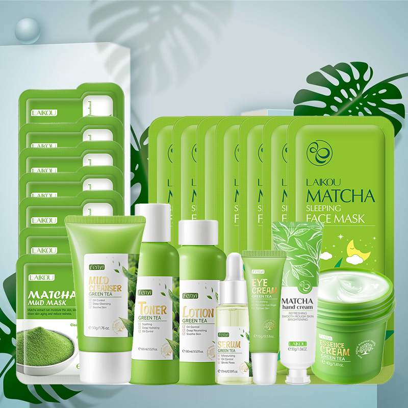 Green Tea Skin Care Kit Korean - огляд і ціна Beauty Makeup Kit