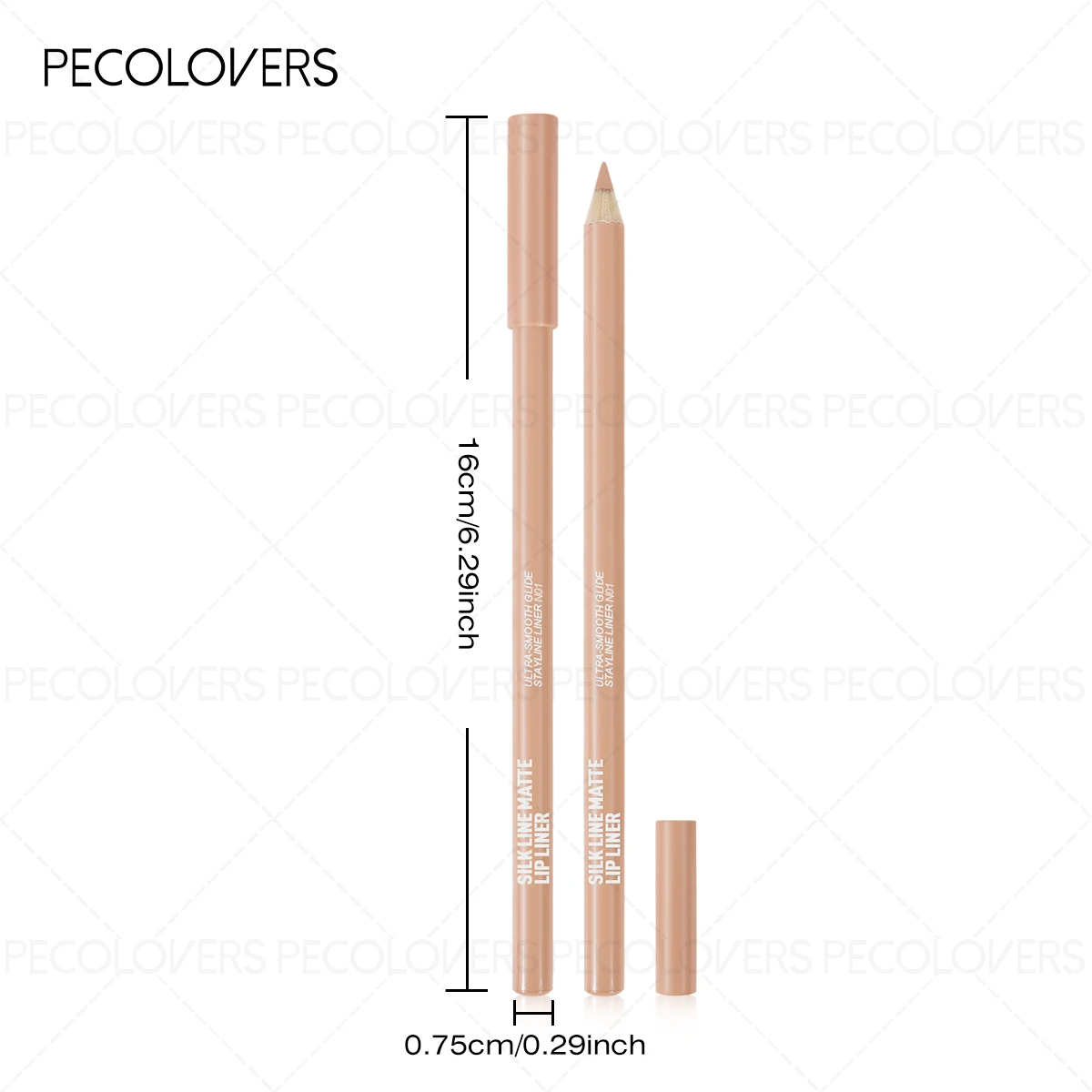 Nude Matte Lip Pencil - Long-L - огляд і ціна Lip Liner Pencil