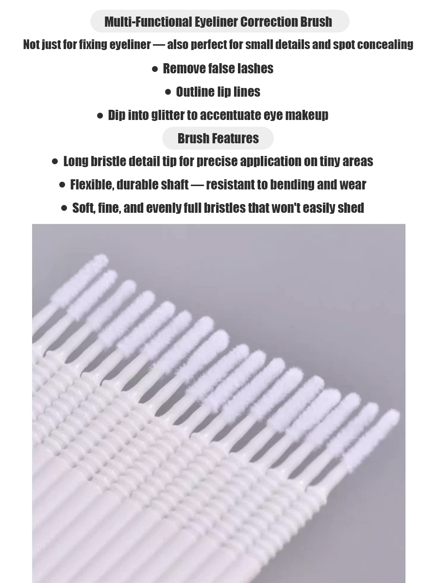 Disposable Long Cotton Swabs E - огляд і ціна Beauty Makeup Vanity