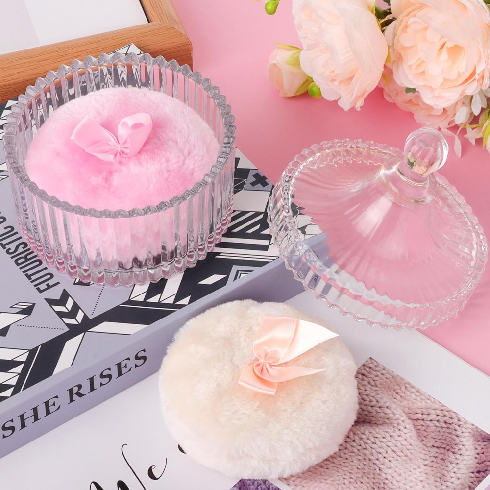 Powder Puff with Glass Storage - огляд і ціна Beauty Makeup Gift Sets