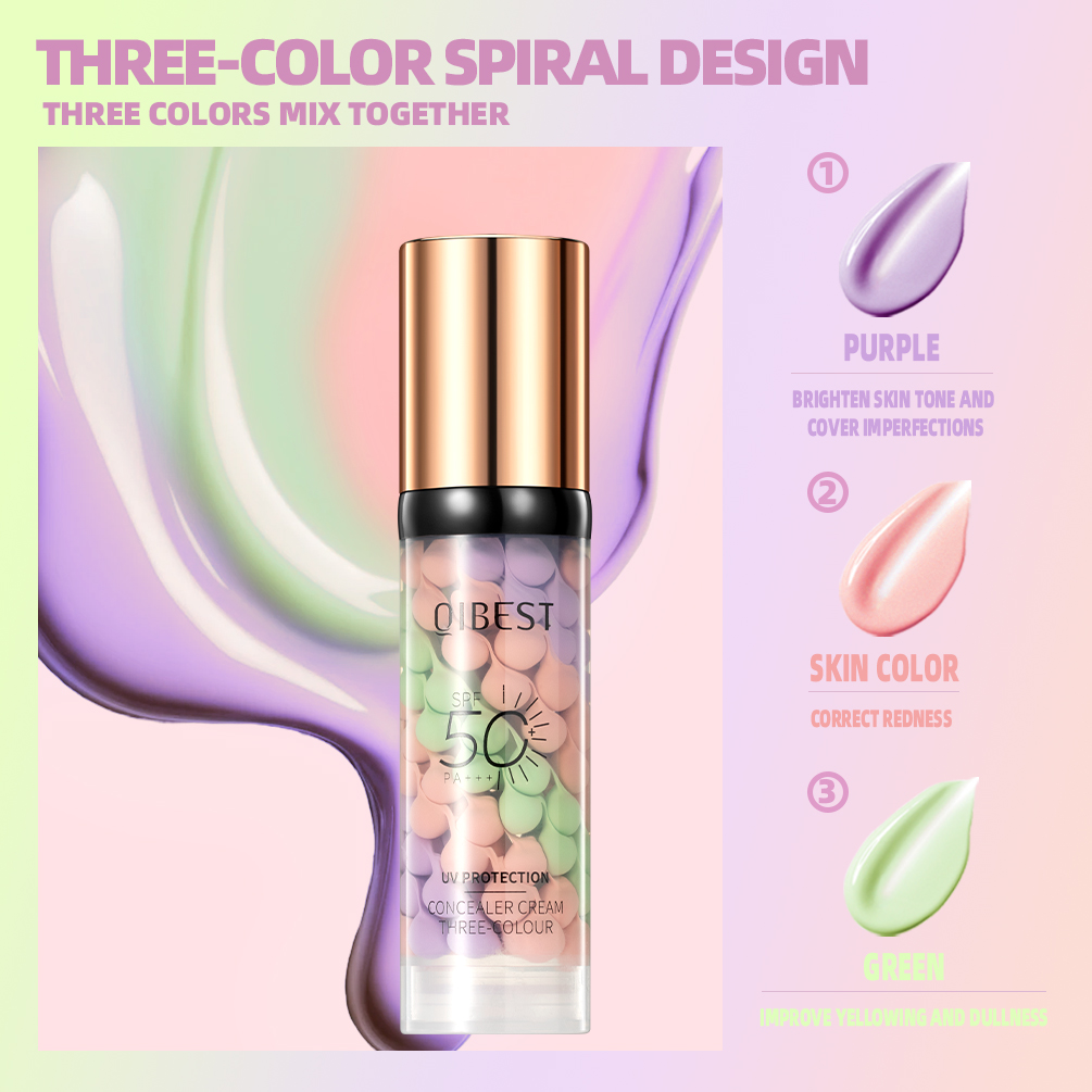 QIBEST Face Makeup Primer Tri- - огляд і ціна Beauty Makeup Foundation