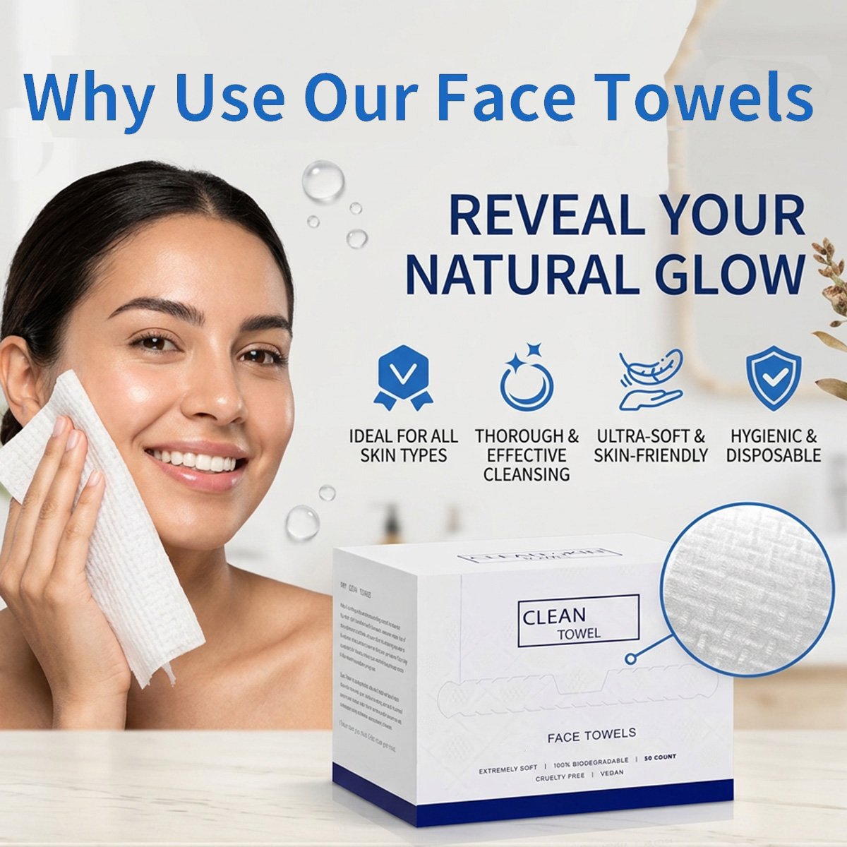 50Pcs/Box Disposable Face Towe - огляд і ціна Beauty Makeup Kit