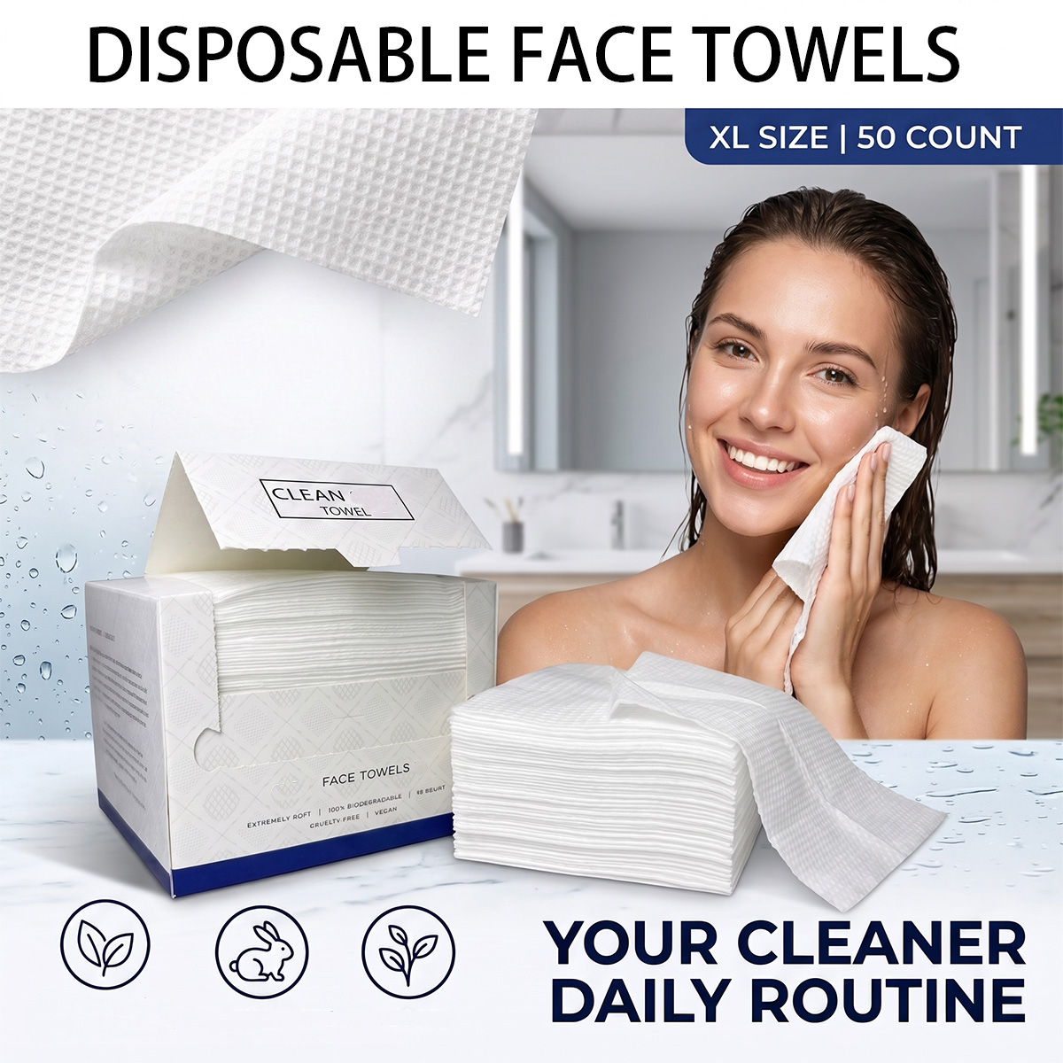 50Pcs/Box Disposable Face Towe - огляд і ціна Beauty Makeup Kit