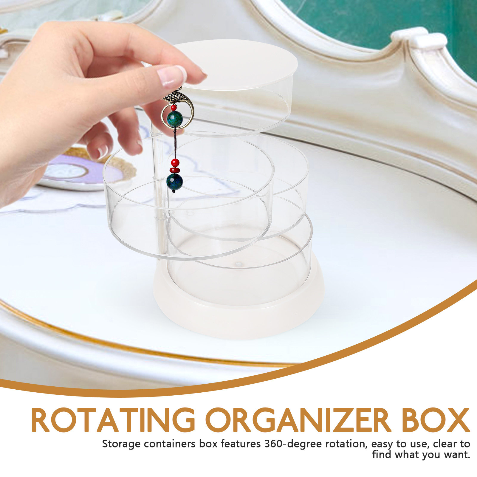 4-Tier Rotating Makeup Organiz - огляд і ціна Beauty Makeup Vanity