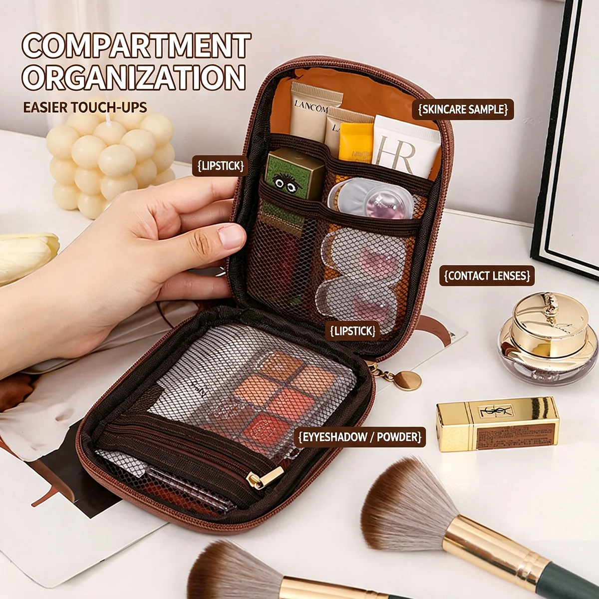 Transparent Portable Cosmetic  - огляд і ціна Beauty Kiss Makeup