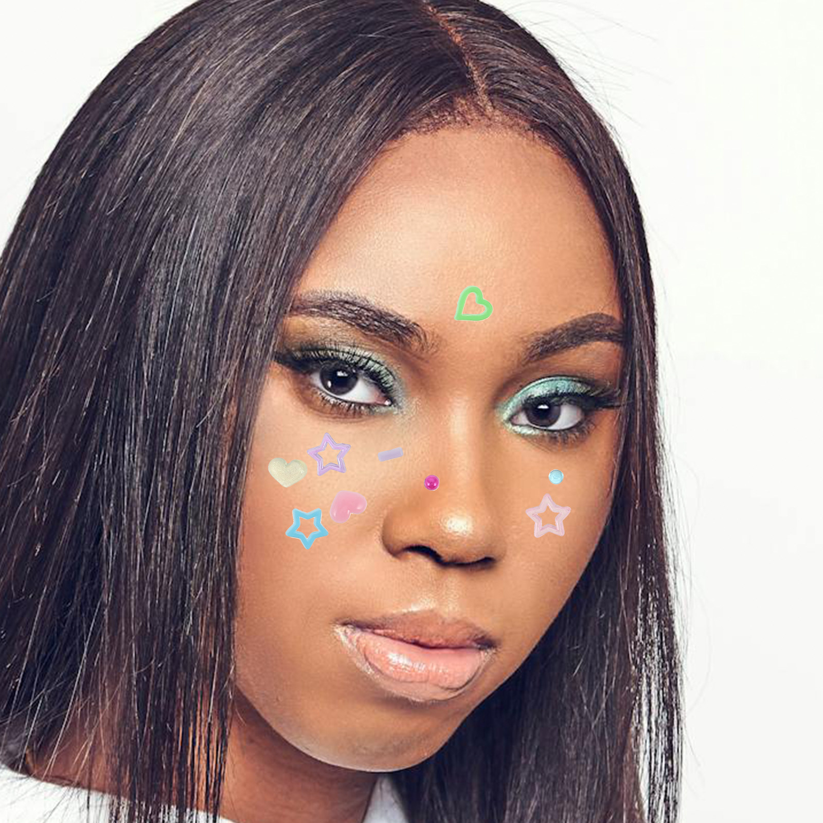 10Sheets Face Rhinestones Stic - огляд і ціна Beauty With Makeup