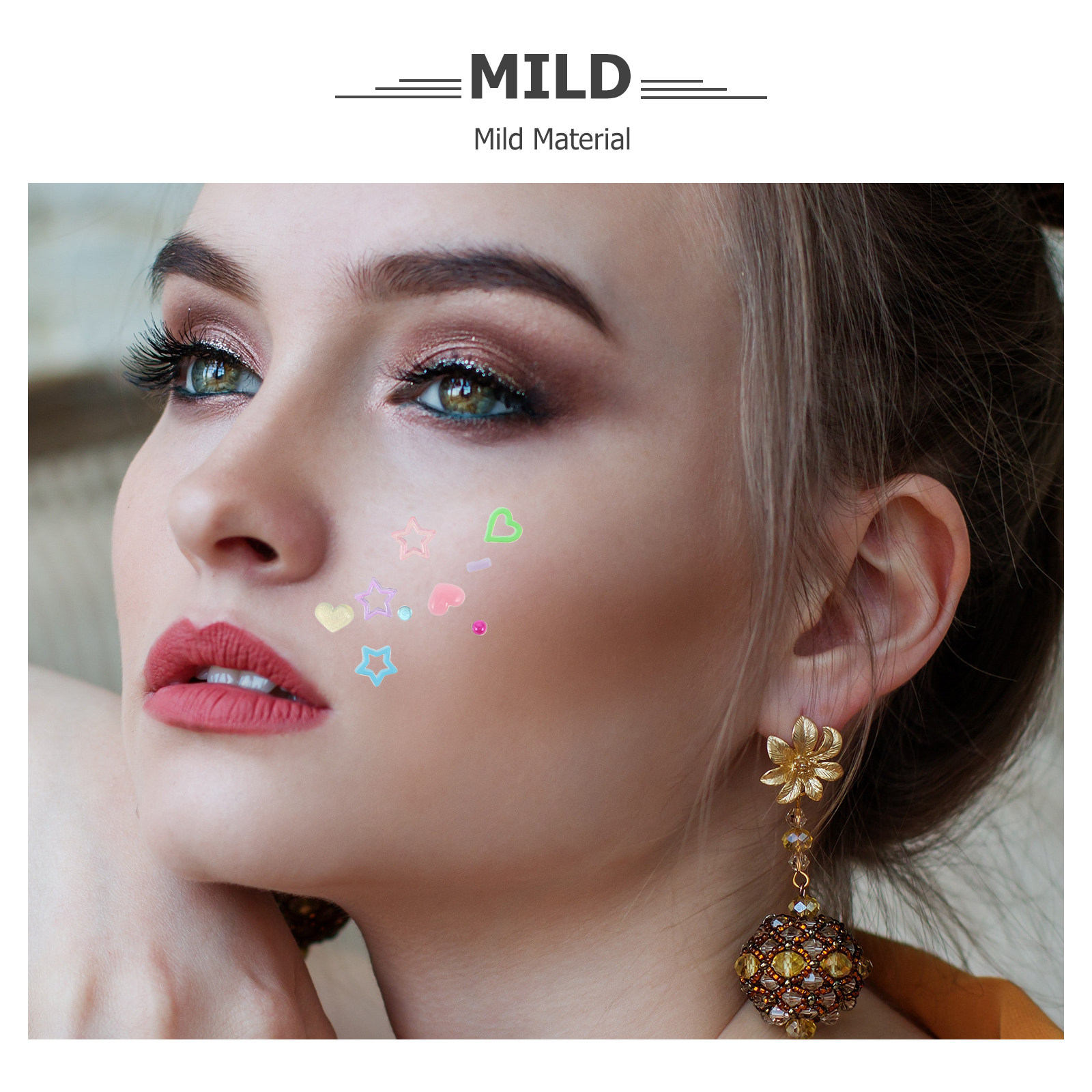 10Sheets Face Rhinestones Stic - огляд і ціна Beauty With Makeup