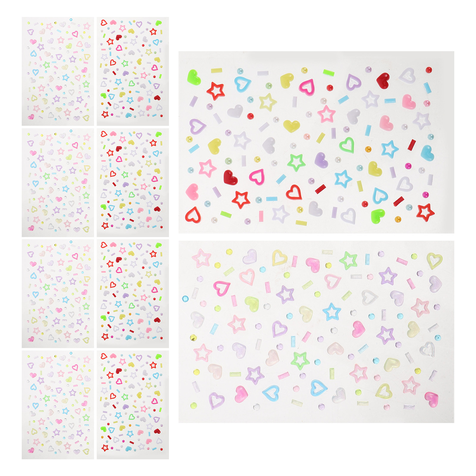 10Sheets Face Rhinestones Stic - огляд і ціна Beauty With Makeup