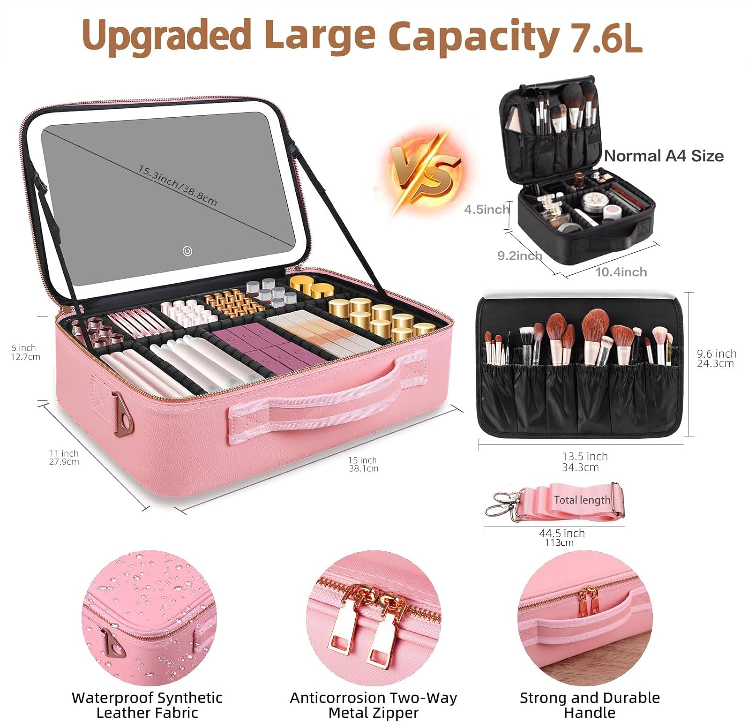 Large Capacity Makeup Bag 15'' - огляд і ціна Beauty Makeup Vanity